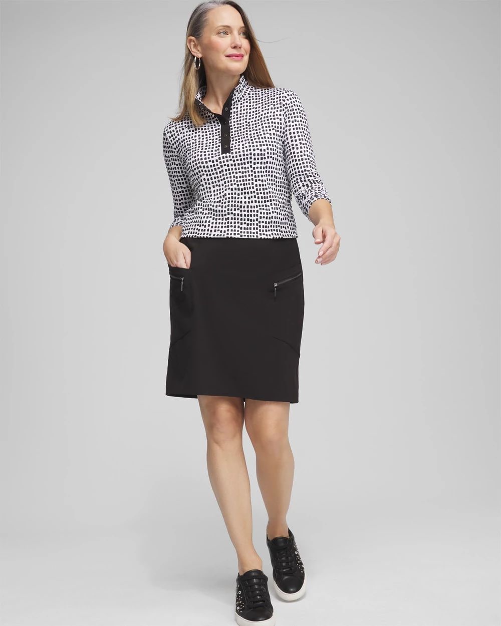 Zenergy® UPF Neema Rib-Mix Skort | Chico's